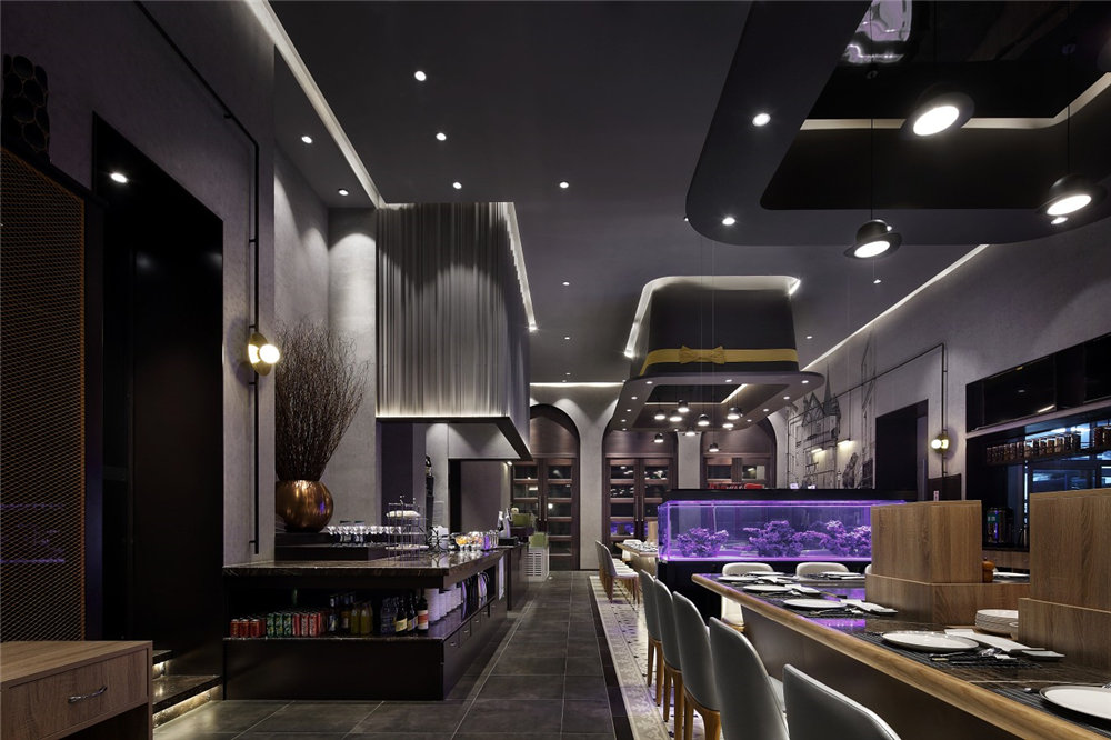 郑州塞纳河程序铁板烧餐厅装修公司设计案例